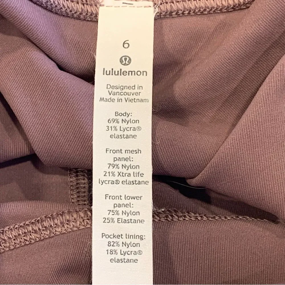Lululemon Mesh In Motion Crop *23